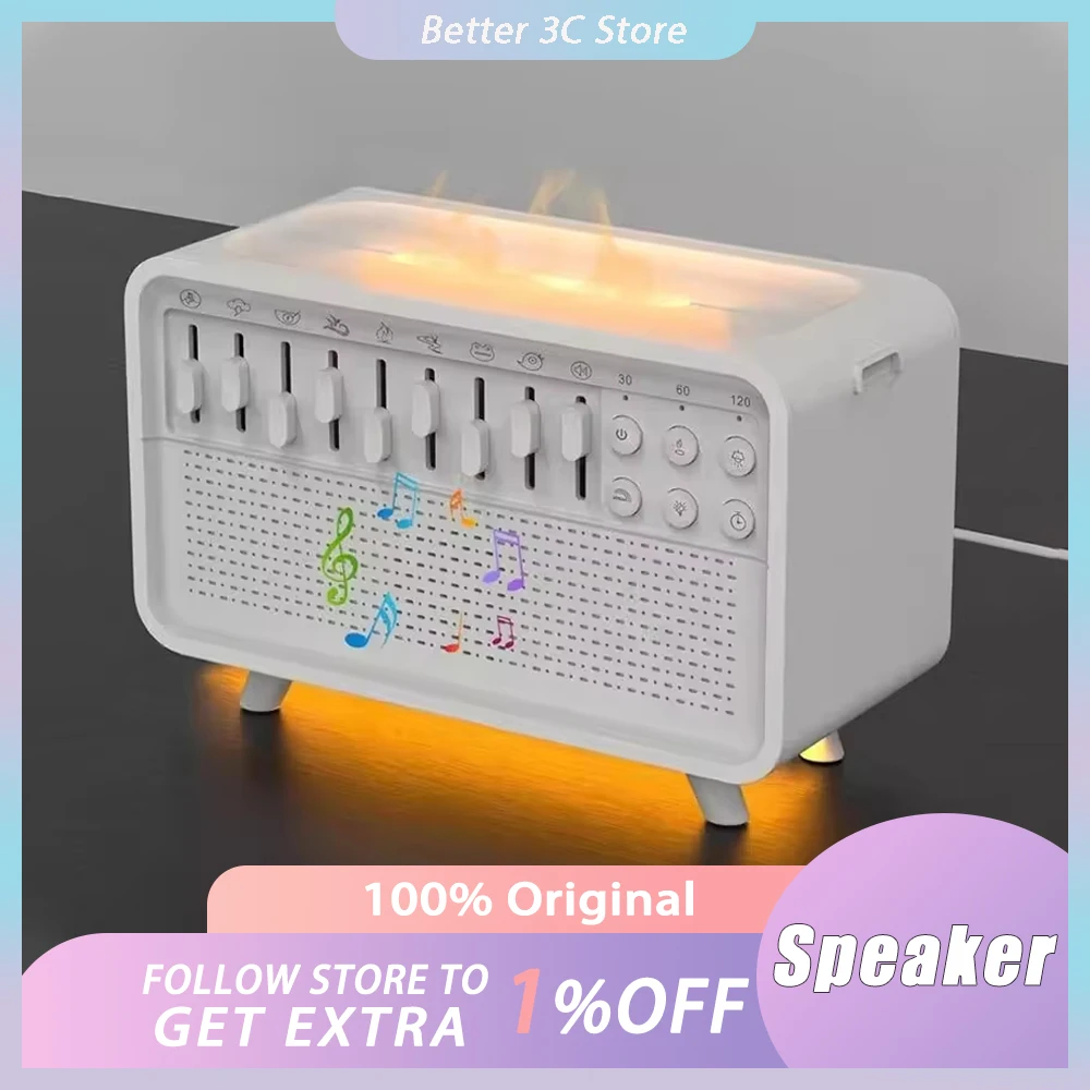 

Bluetooth Speaker White Noise Aromatherapy Night Light Humidifier Combination Of 8 Group Nature Soundsleep Aid Customized Gift