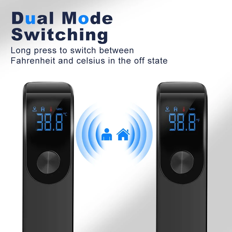 AiQUE Digitale contactloze thermometer Infraroodthermometer Voorhoofd Oor medische Termometro Lichaamskoorts Baby-/volwassenentemperatuur