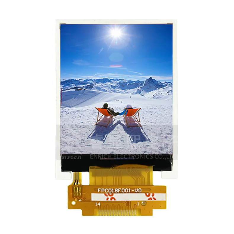 1.77 Inch TFT LCD Color Screen 128*160 ST7735S SPI Interface Optional Touch For Video Doorbell