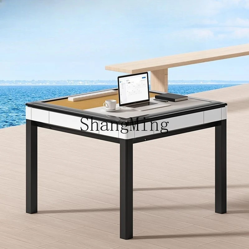 

SM new simple mahjong machine fully automatic household dining table dual-purpose foldable does not occupy an area