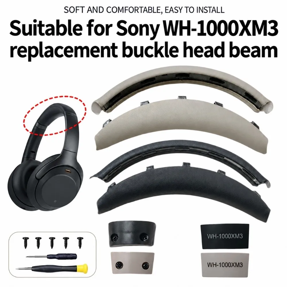 Buckle Installation Headband Replacement Precision Mold Multiple Material Head Beam Cushion Easy Install for Sony WH 1000XM3