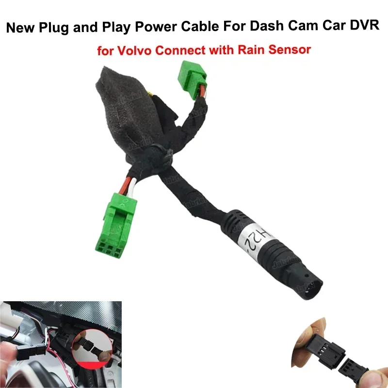 Auto Dvr Plug And Play Power Line Voor Volvo Xc60 Xc90 Xc40 S60 S80 S90 V60 V90 Dashcam Voedingskabel Voor Geely Monjaro Tugella Kx11