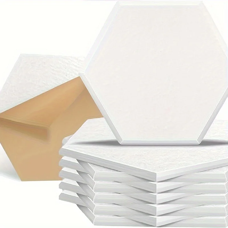 6/12/18pcs Self-Adhesive Sound Proof Acoustic Panels Reduce Noise Eliminate Echoes Drum Room Felt Cork Wall Tiles Bulletin Board