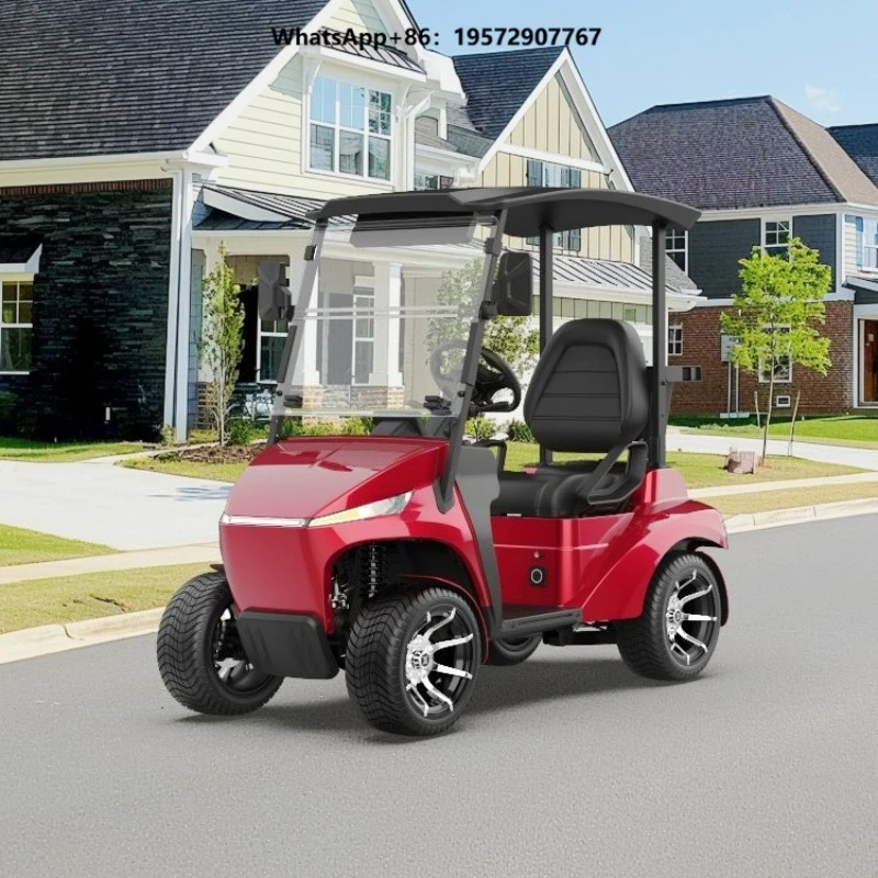 Smart Golf Cart Intelligent Steering Touch Screen Media Single Seater Design Golf Cart Fashionable Golf Cart
