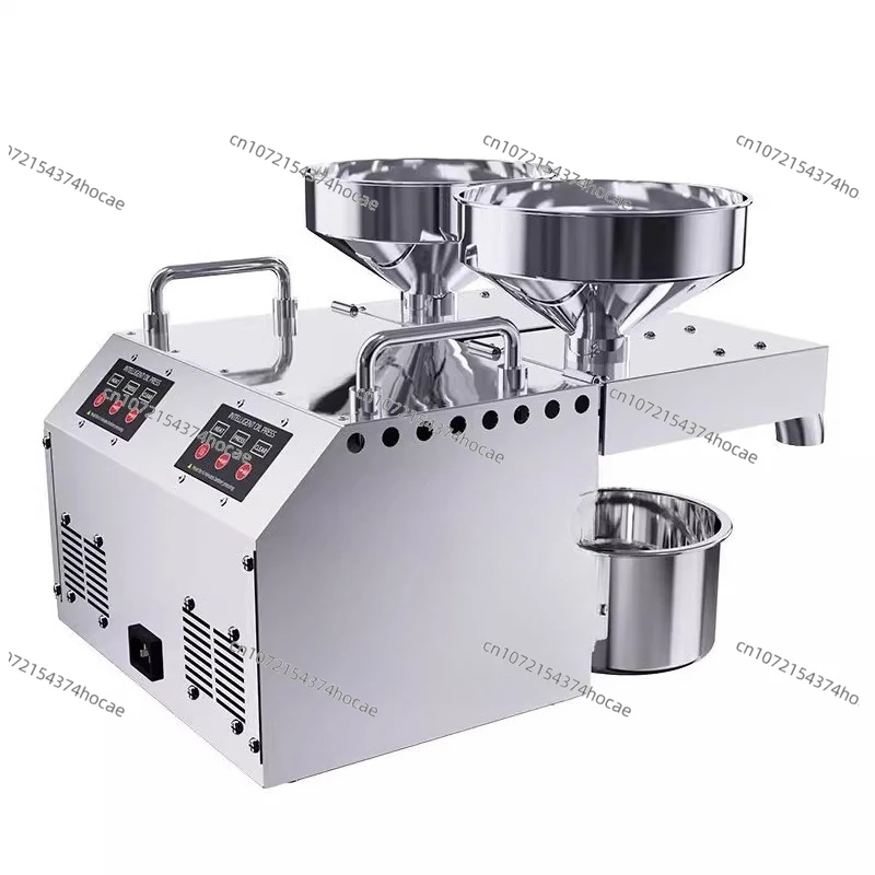 Household oil press Small frying machine Fully automatic multi-functional household rapeseed walnut peanut new pressure oil