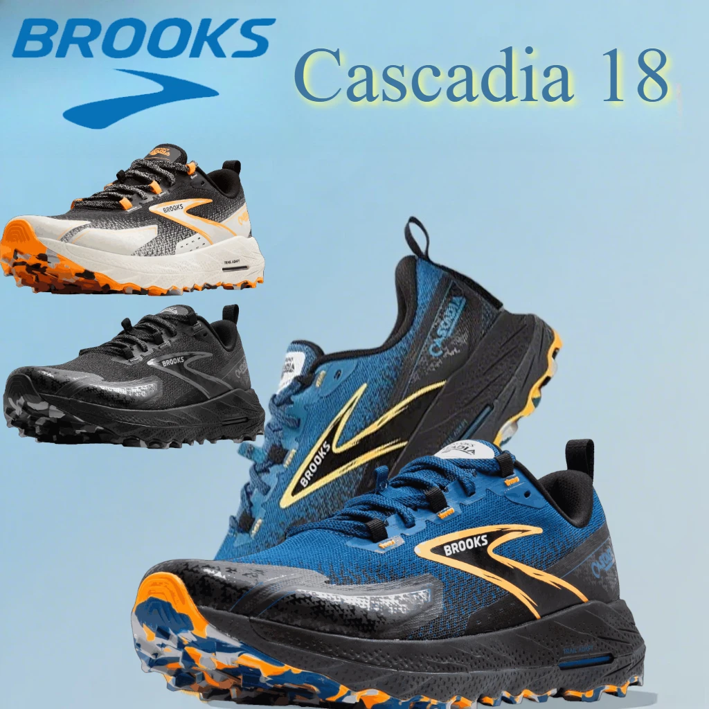 Zapatillas Brooks Cascadia 18 Trail Running: hombre/mujer, agarre todo terreno, entresuela absorbente de golpes para senderos de montaña