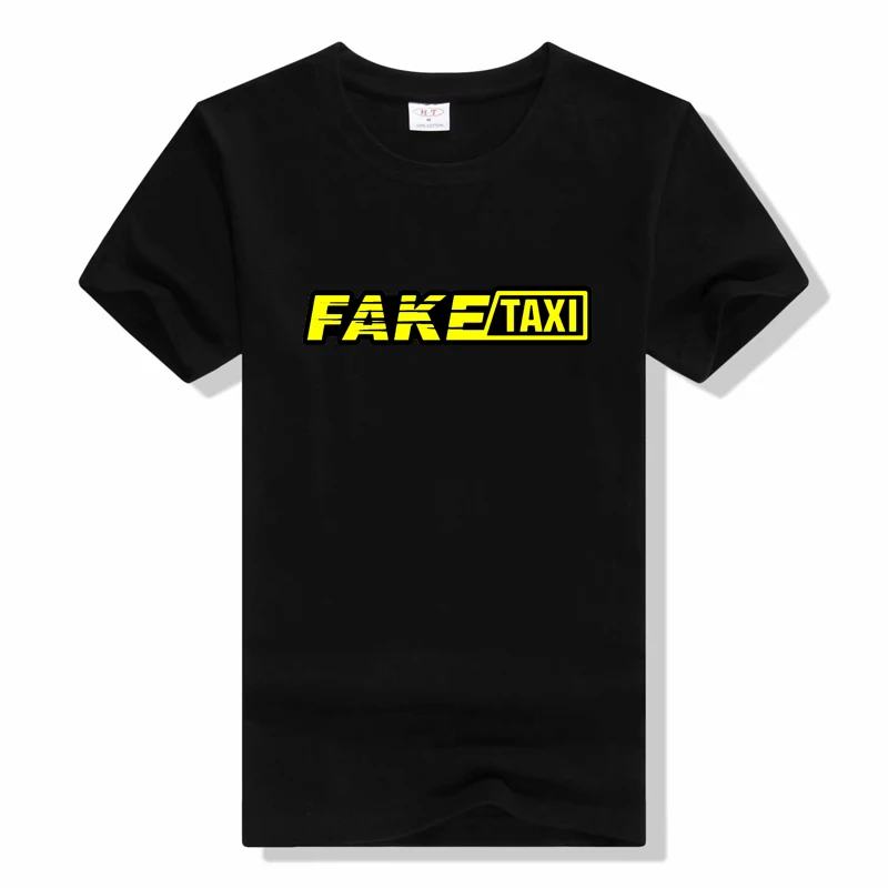 Fake Taxi T shirt faketaxy fake taxy taxydriver taxxy illegal driver t shirt Casual Wear Short sleeved Round neckTee t Shirt