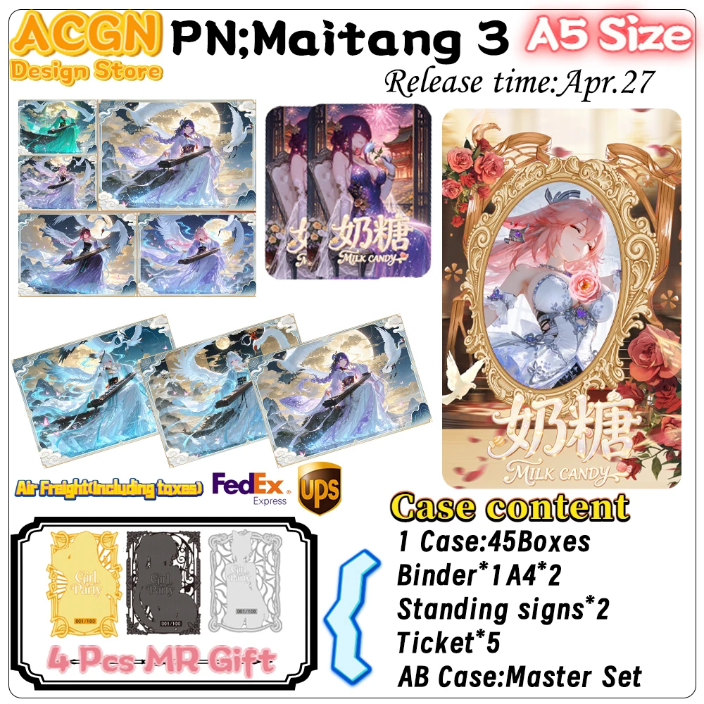 

Wholesale 2026 Third Round Of Milk Candy A5 Size Acrylic Waifu Card Anime Games Girl Party Swimsuit Bikini Feast Hobbies Gift