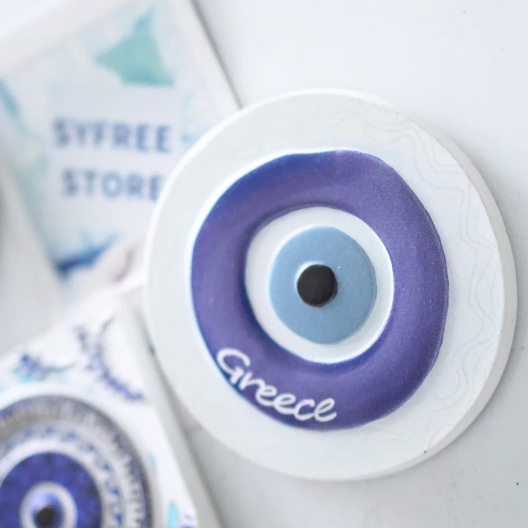 قطعة واحدة، مغناطيس الثلاجة اليونانية، مغناطيس الثلاجة المتخصصة اليونان، مغناطيس الثلاجة كريتي، مغناطيس الثلاجة للسفر اليونان، ثلاجة بيضاء وزرقاء