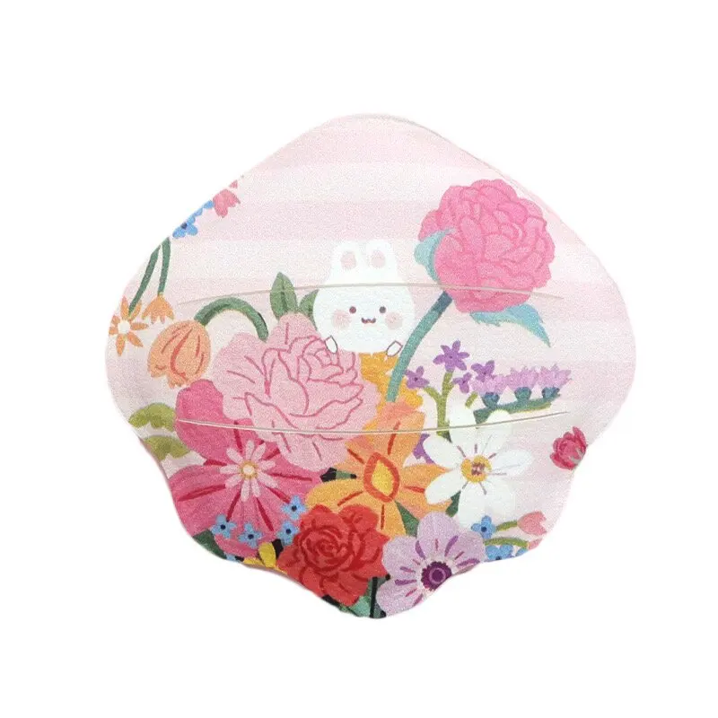 1個のかわいいウサギ型マシュマロエアクッションパウダーパフ、厚いルビーセルシェル型メイクアップパウダーパフ、乾湿両用