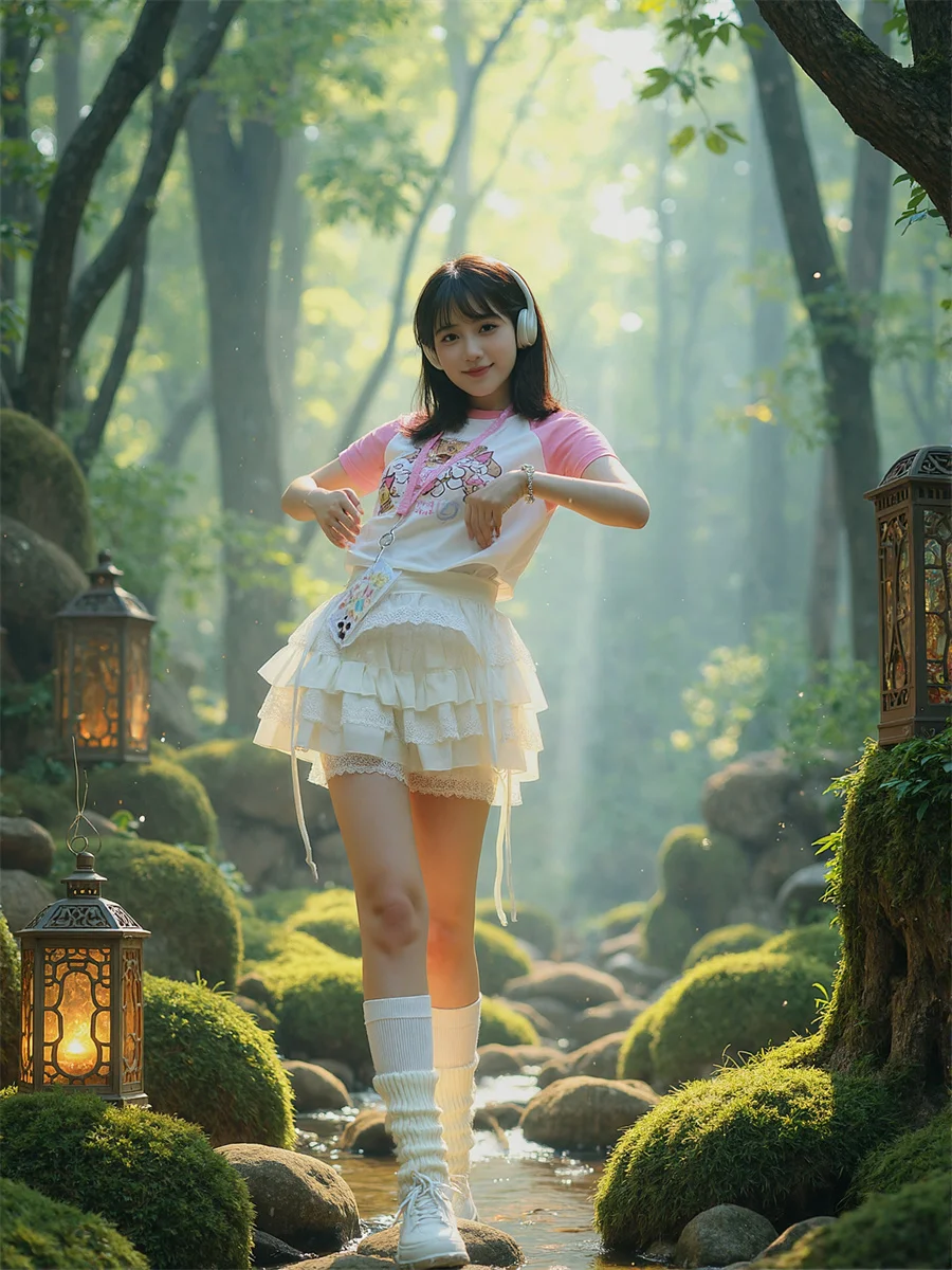 

Lace Patchwork Sweet Skirts Womens Mesh Tulle Ball Elegant Summer Banquet Prom Chic Flowy Ruffled Partywear