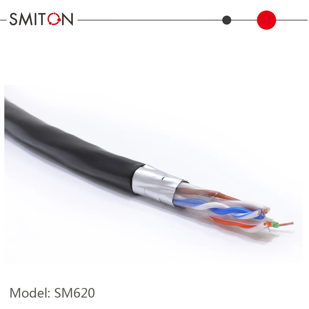 สายแลนป้องกัน CAT6 FTP ยาว305เมตรสายอีเทอร์เน็ตในร่มสายเคเบิลอินเตอร์เน็ต LAN