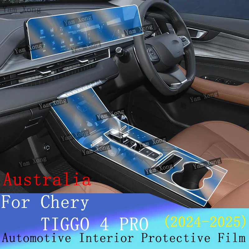 

Car Full set interior Film For Chery TIGGO 4 PRO Australia LED navigation screen protective film Gear Panel Transparent TPU Film