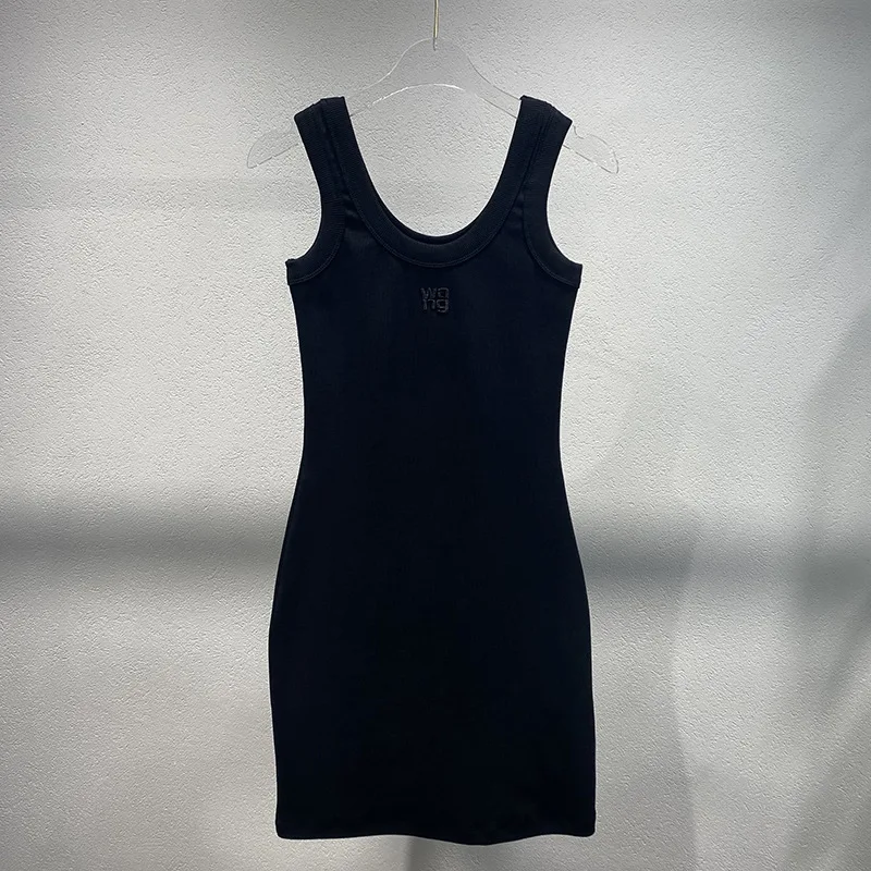 Zoci-vestido informal para mujer, prenda versátil sin mangas, ajustada, color negro, para otoño