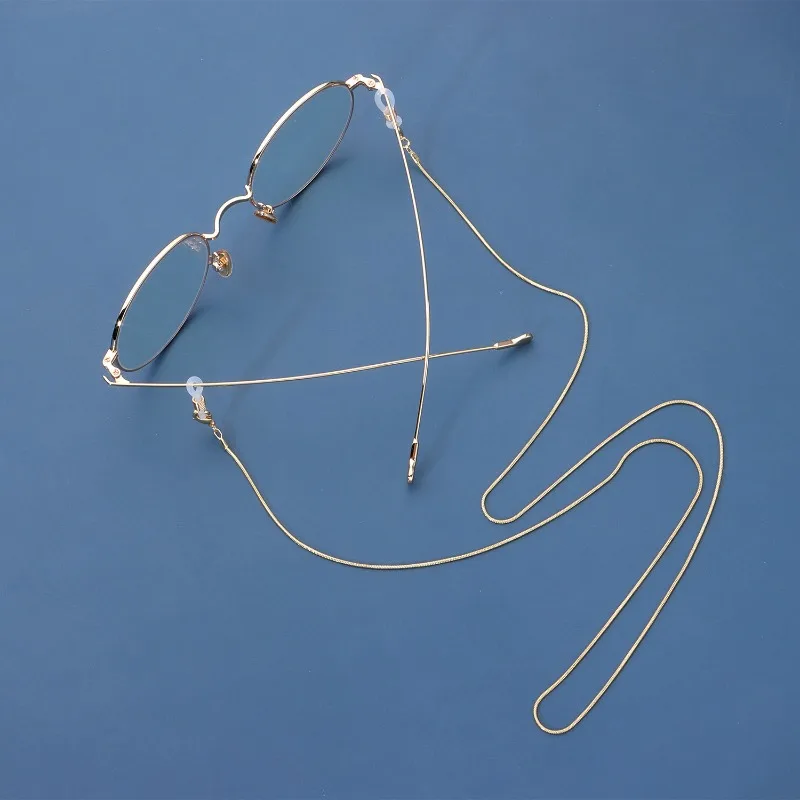 

1.2mm Snake Bone Chain Eyeglass Chain Mask Face Mask Fixed Accessory 2025 New Gold and Silver Color Men's and Women's Styles