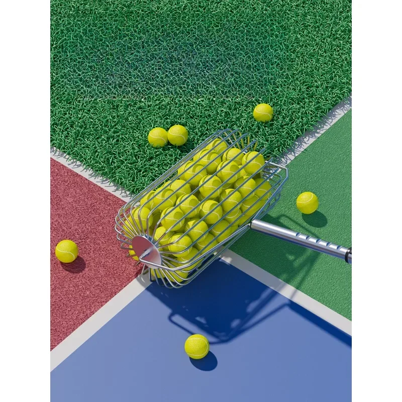 

Tennis court ball pickup device, professional ball collection artifact, ball pickup barrel trainer, multi-ball frame tennis