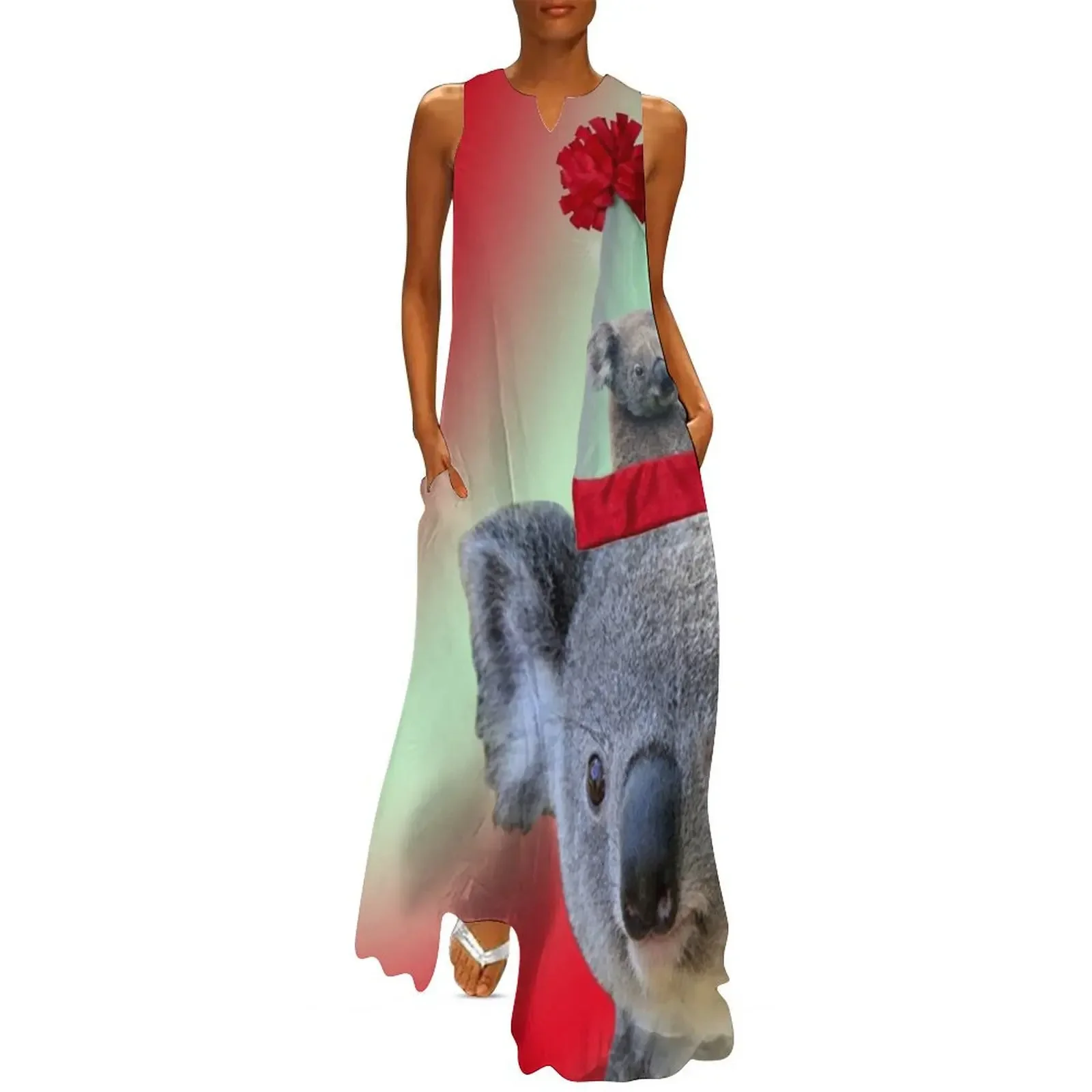 

Christmas Koala Long Dress party dress women elegant luxury evening dress summer