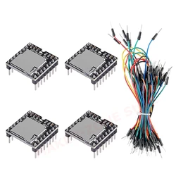 4PCS YX5200 DFPlayer Mini MP3 Player Audio Module MP3 Voice Decode Board with Jump Wire Kit for Arduino