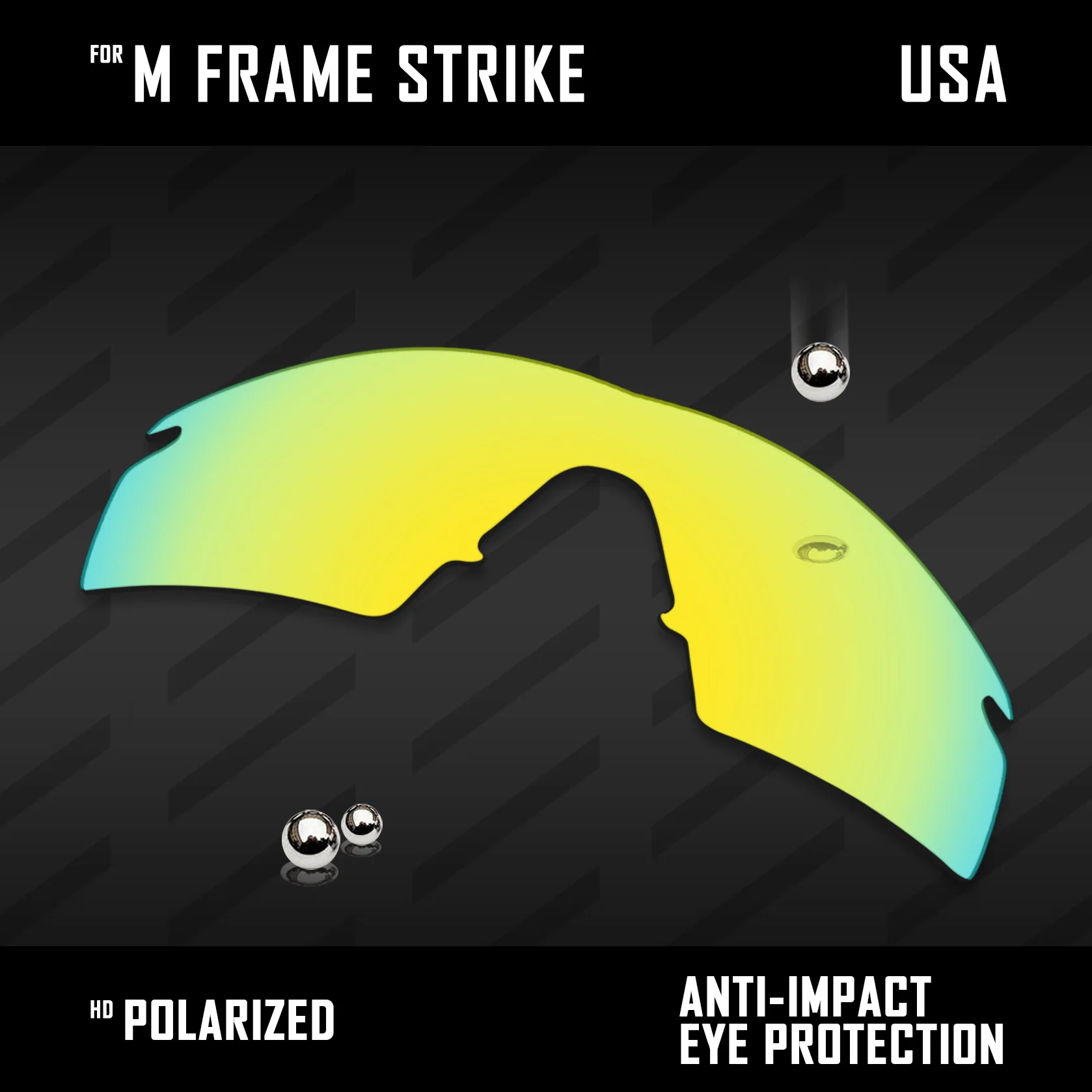 OOWLIT Lenses Replacements For Oakley M Frame Strike OO9060 - 34mm Sunglasses Polarized - Multi Colors