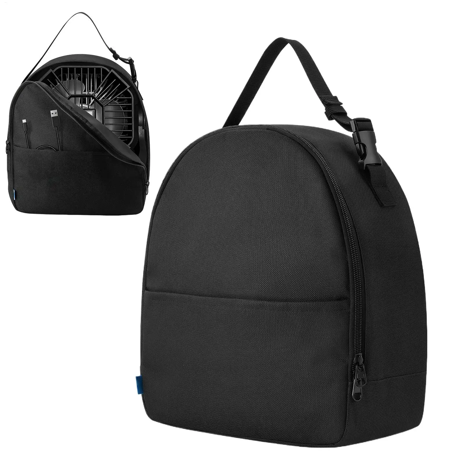 

Сумка для хранения вентилятора для кемпинга, защитный чехол для охлаждающего вентилятора с защитой от падения и ручкой, водонепроницаемый Оксфордский органайзер для электроники для пешего туризма