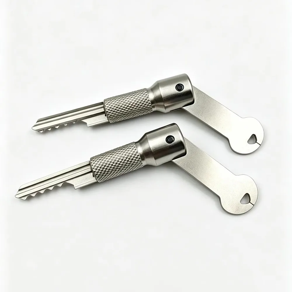 3Pcs Mini Hammer and Bump Lock Key Set Professional Lock Picking Tools for Novices