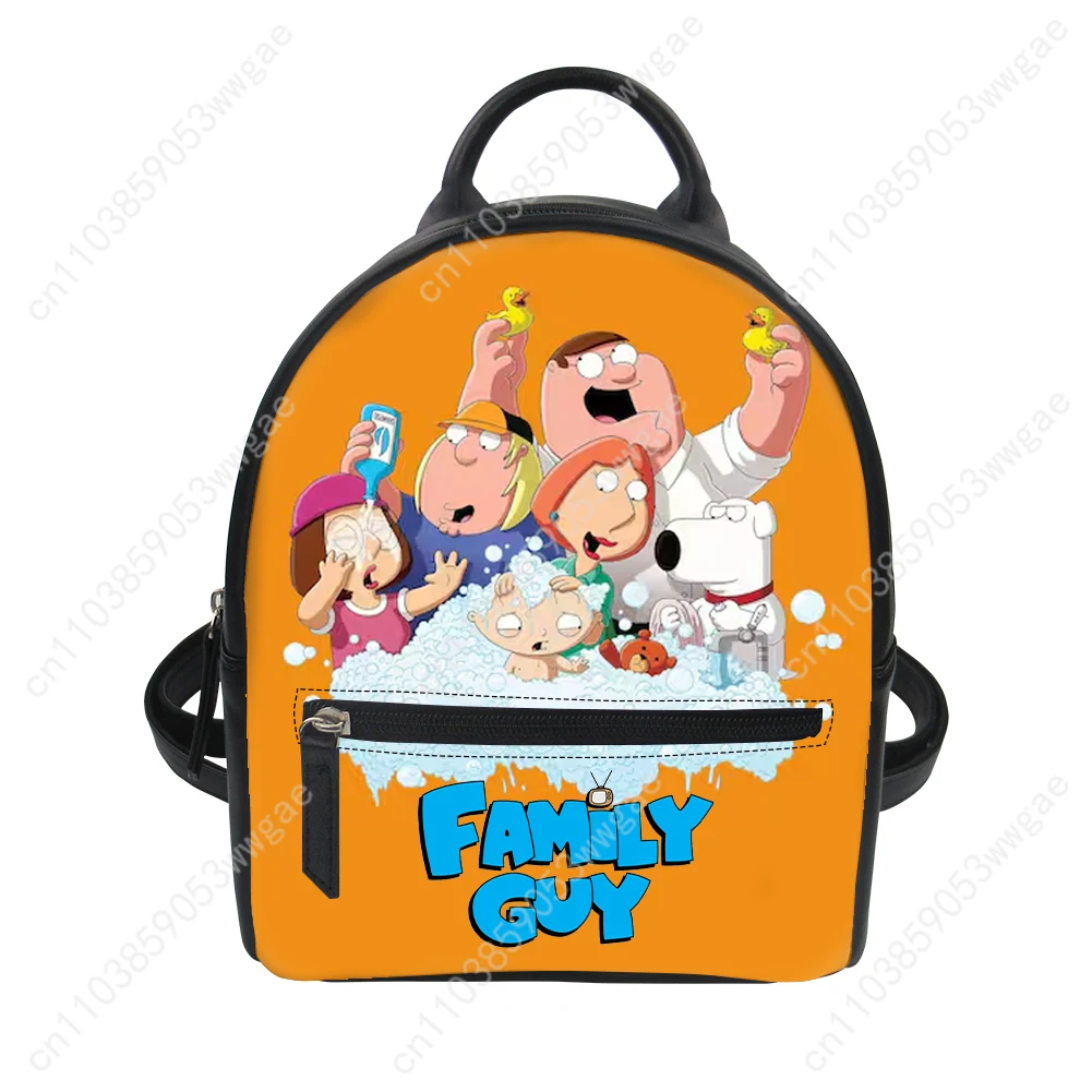 Family Guy Backpack Purse Women Child Schoolbag Customized Double Shoulder Bag High Quality Mini Daypack Leather Travel Bag Gift