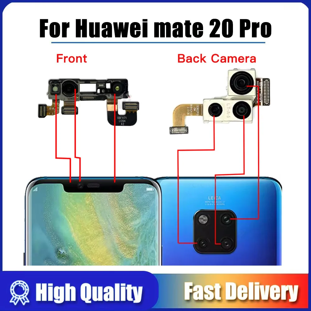

Оригинальная передняя задняя камера для Huawei Mate 20 Pro Mate20Pro, передняя основная маленькая камера, запасные части для модуля камеры
