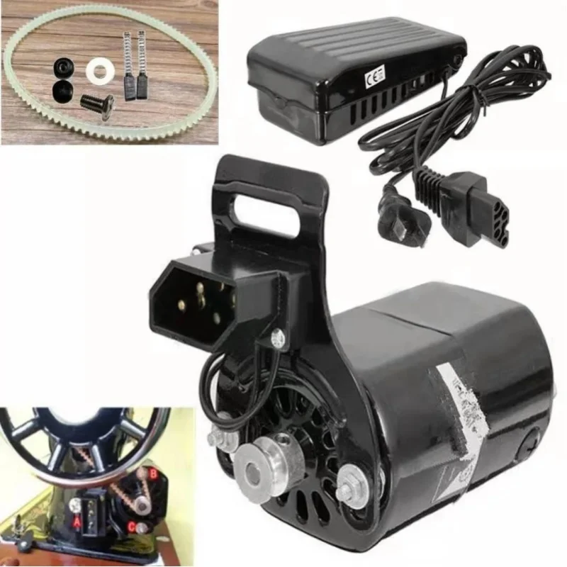 Tophomer 220V 180W Nähmaschinen-Fußpedal, Elektronischer Fußregler mit Kabel, Universelles Heimnähmaschinen-Fußschalterpedal mit Variabler Geschwindigkeitssteuerung