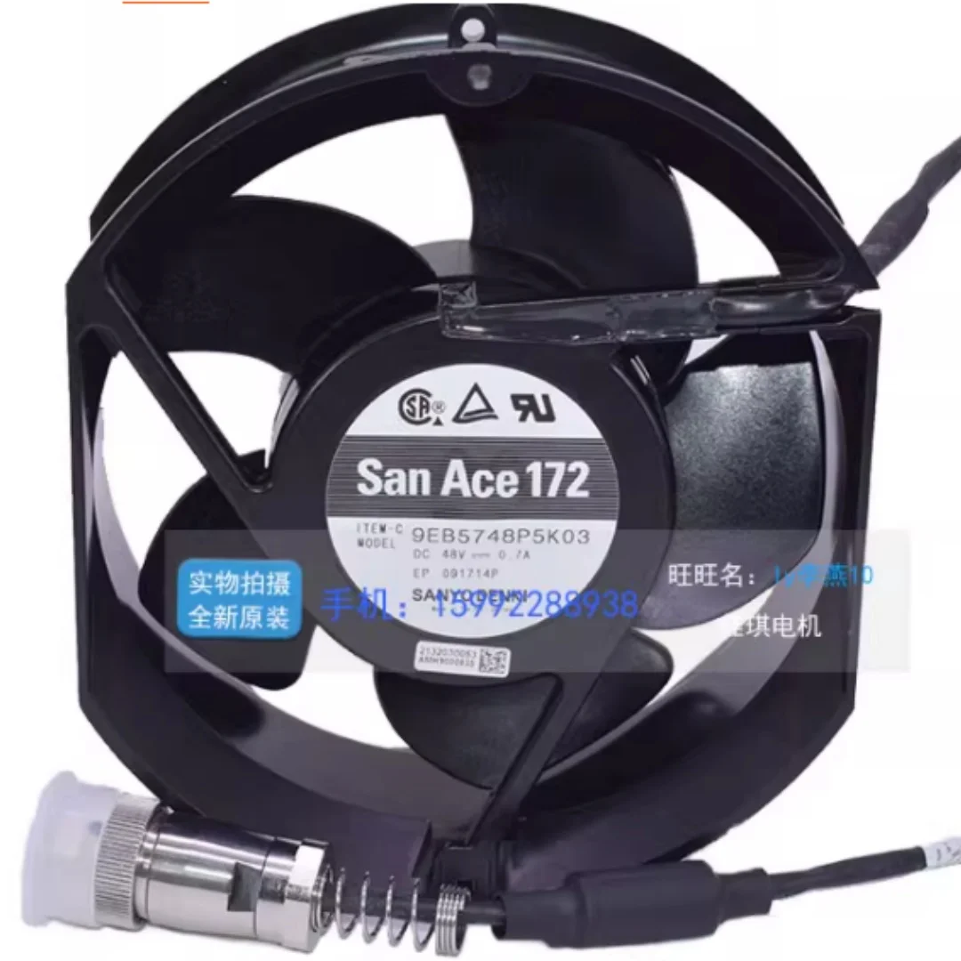

SANYO DENKI 9EB5748P5K03 IP68 DC 48V 0.7A 172x150x51mm Waterproof Fan