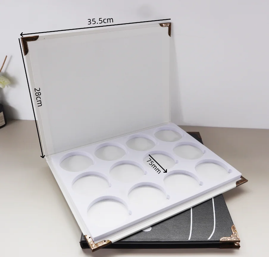 Optical Lens Samples Display Book Storage Rack Sunglasses Lenses Display Shelf Tool Exhibition Showing