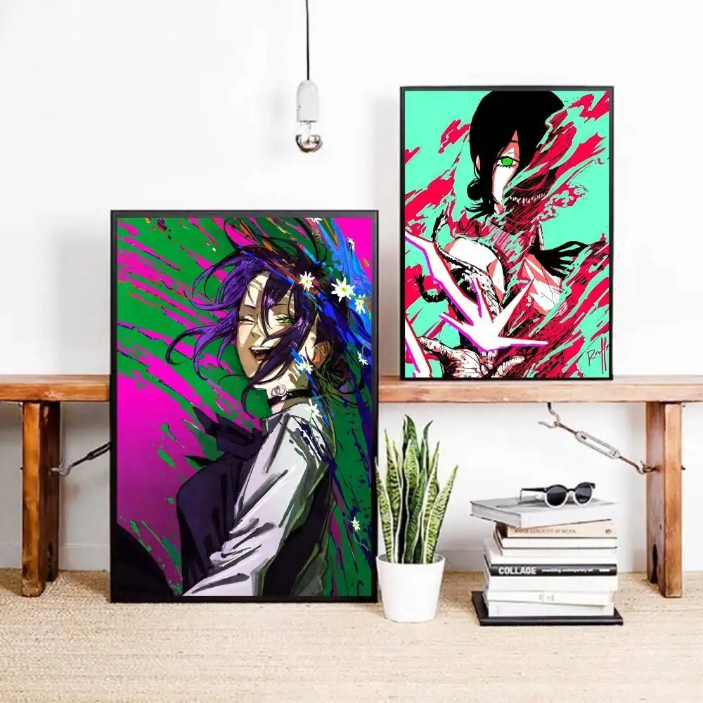 ملصق مطبوع بسيط للرجال من Raze Chainsaw لديكور المنزل، غرفة المعيشة، غرفة النوم، الدراسة، اللوحة الزخرفية HD