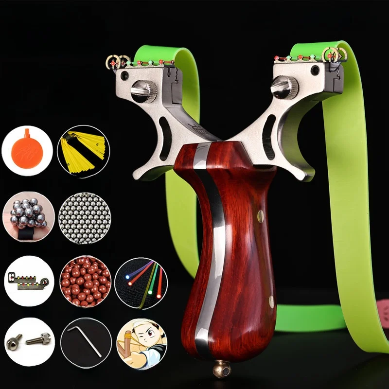 arco-de-alta-precision-de-acero-inoxidable-con-eje-de-madera-dragon-chase-para-tiro-con-cuerdas-elasticas-grado-de-competici