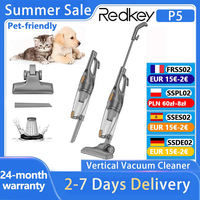 Redkey P5 2-in-1 Vertical Vacuum Cleaner 1.2L Capacity 1.5kg HEPA Filter 14kPa 4m Cord Handheld Vacuum Cleaner Pet-friendly