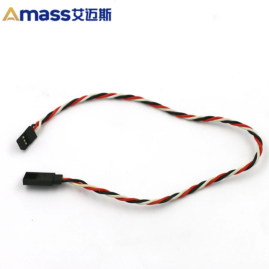 Amass 10pcs Futaba Extension Cord, 22awg Stranded Wire, 15/30/45/60/90cm