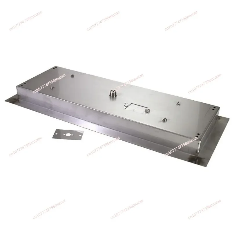 304 Stainless Steel Outdoor Embedded Brazier H-type Burner Spot 24x8 Inch Rectangular Brazier Plate