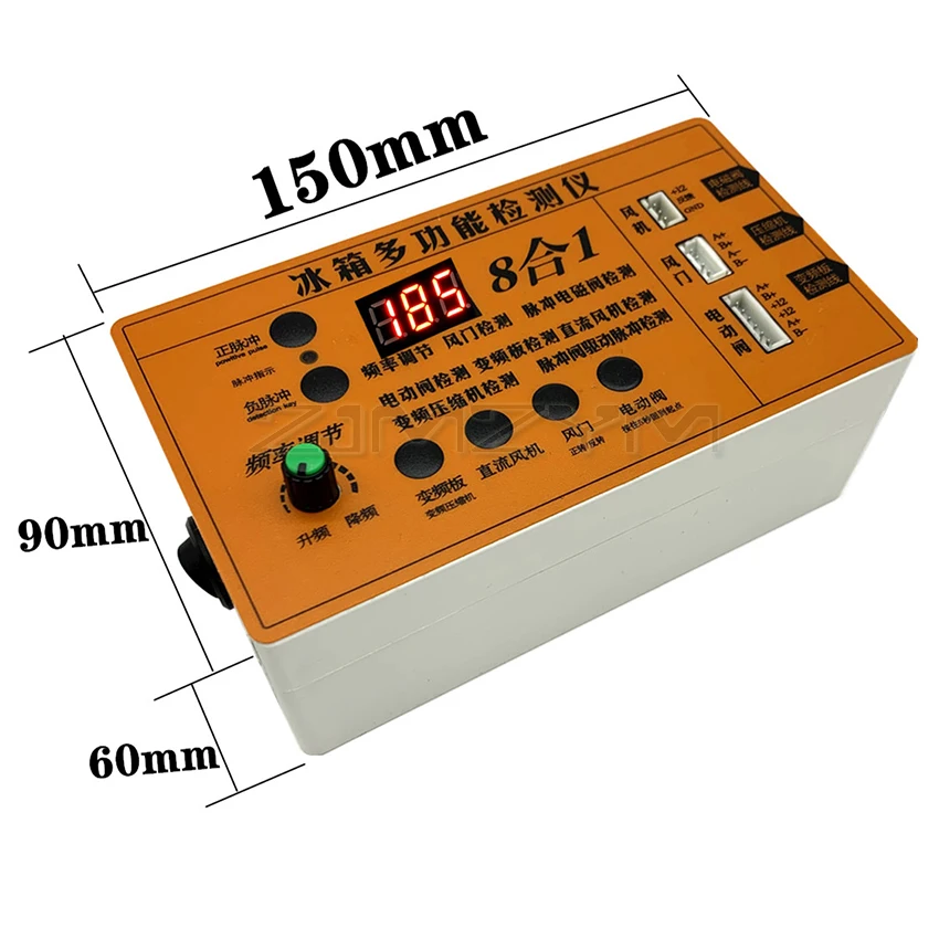 Frigorífico Inverter Board Compressor, porta de ar do ventilador solenóide, válvula elétrica Tester, Ferramenta Fault, Versão Inglês