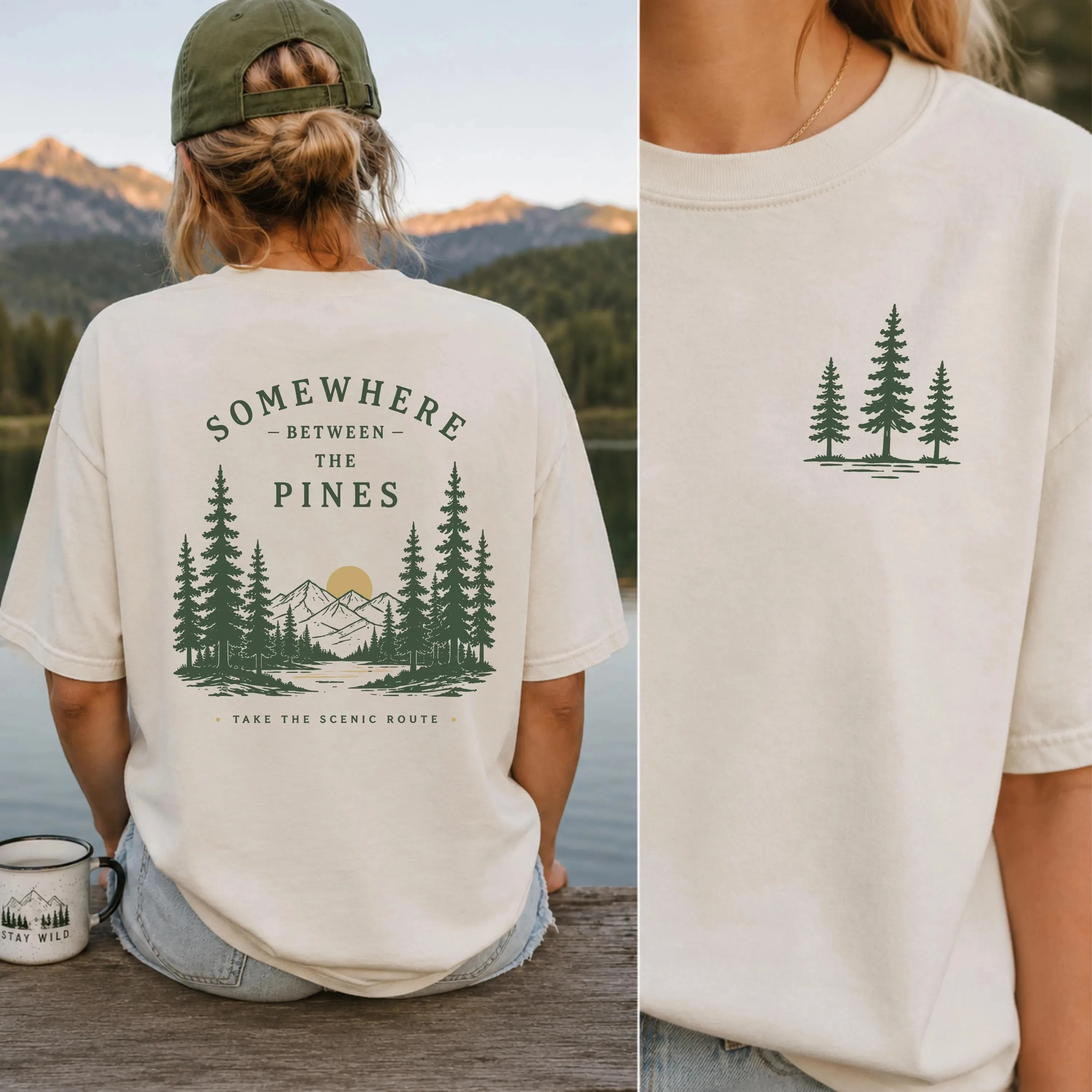 Outdoor Leisure Sports Casual T-shirt, Comfortable Color Shirt, Retro Forest Exploration Jacket, Suitable for Both Men and Women