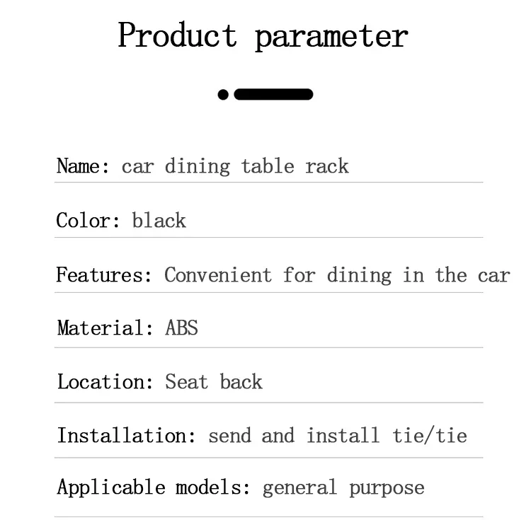 Tragbarer Auto Esstisch klappbare Lebensmittel becher Tablett Auto Innenraum Lager regal Rücksitz Tasse halten Multifunktion sauto Autoteile – Detail 15
