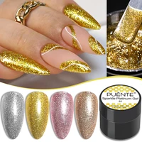 PUENTE Sparkle Platinum Gel Esmalte de uñas 5ML Brillante Oro Plata Pintura con purpurina Gel Dibujo Barniz semipermanente para Manicura