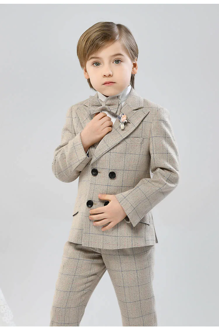 Children Elegant Party Photography Suit Boys Noble Ceremony Costume Kids Birthday Wedding Piano Dress Performance Costume