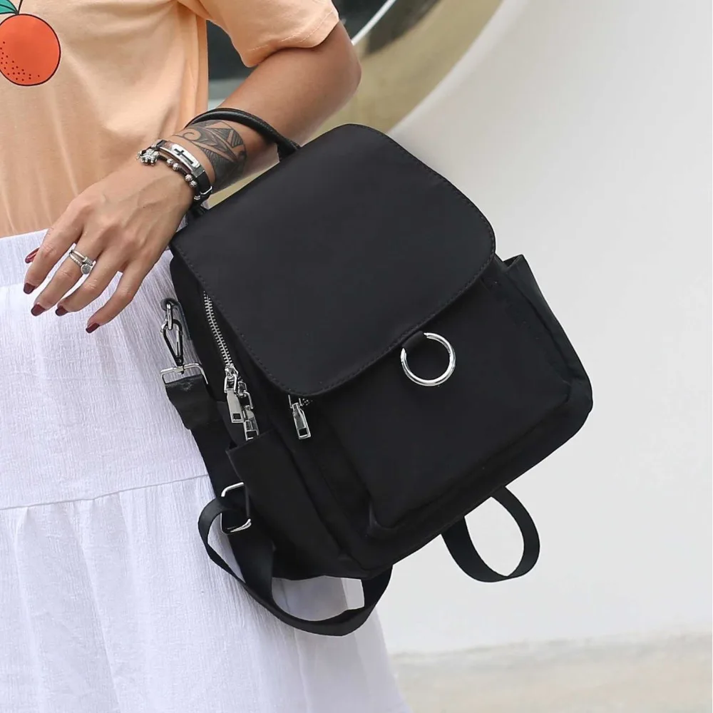 

2025 New Multi functional Women's Shoulder Cross Shoulder Handbag Waterproof Oxford Cloth Backpack Outdoor Travel Backpack