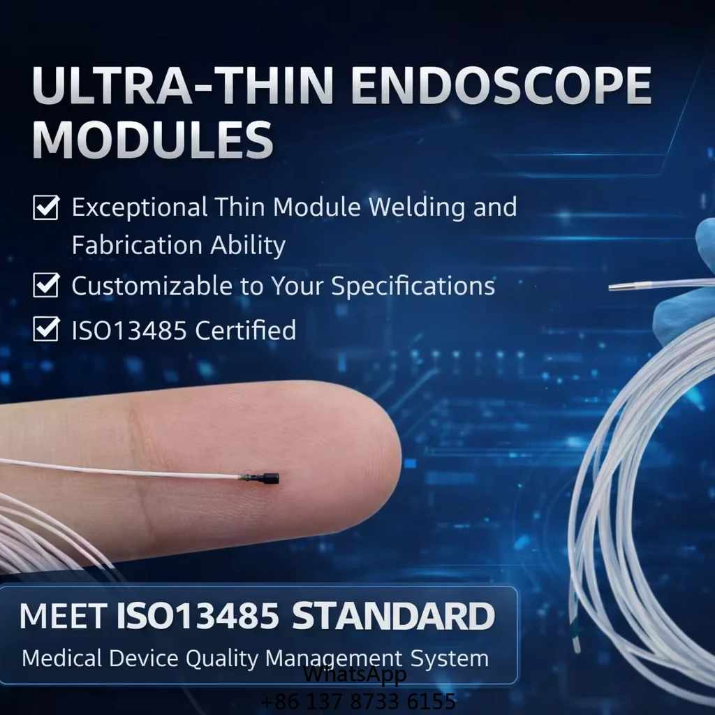 

OCHTA10 Small Camera Module Digital Camera Borescope 1mm Camera Customised CMOS Sensor IS0 13485
