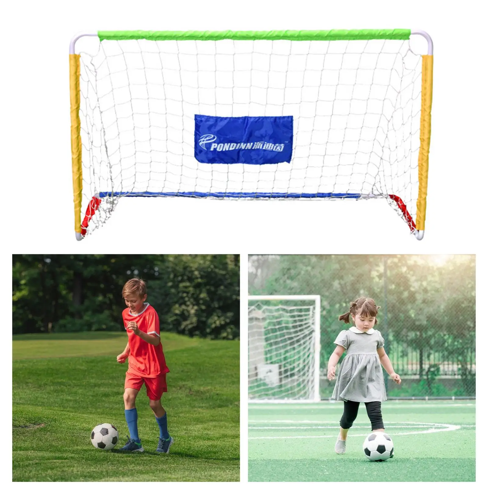 

Kids Soccer Goals Mini Kids Door Toys Football Gate for Park Garden Beach