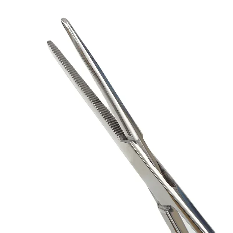 Imagem -04 - Fórceps Hemostático Ferramenta Fórceps Cirúrgico Hemostat Bloqueio Grampos Alicate de Pesca Ponta Curva e Reta 1pc Aço Inoxidável