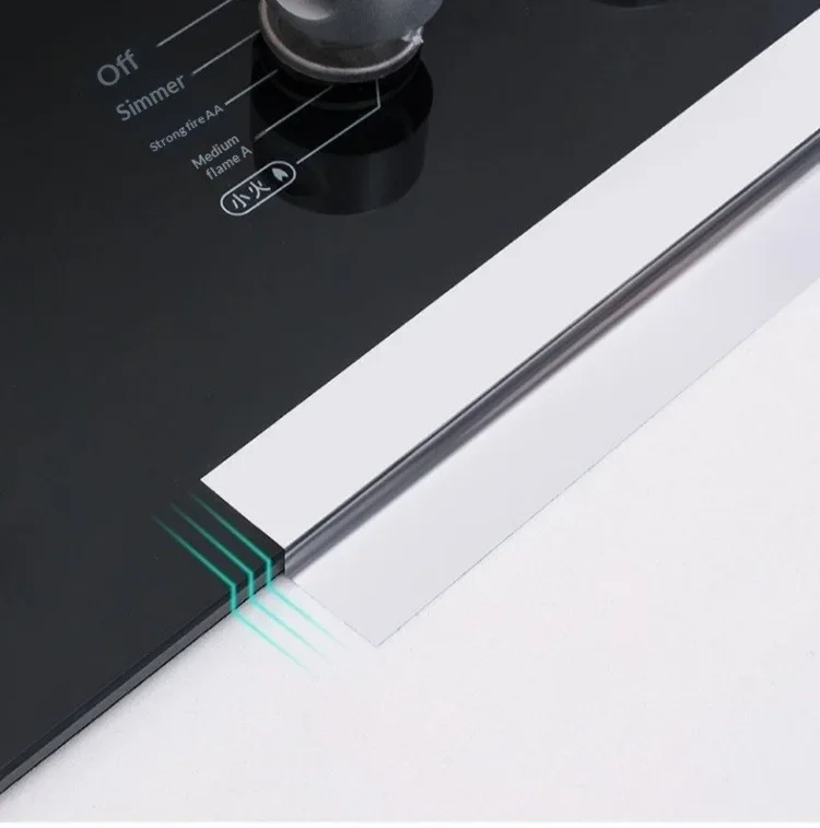 3/5 cm breites Küchen-Aluminiumfolienband, 5–20 m, wasserdicht, hitzebeständig, robustes, selbstklebendes Dichtungsband für die Reparatur von Herdspalten – Detail 2