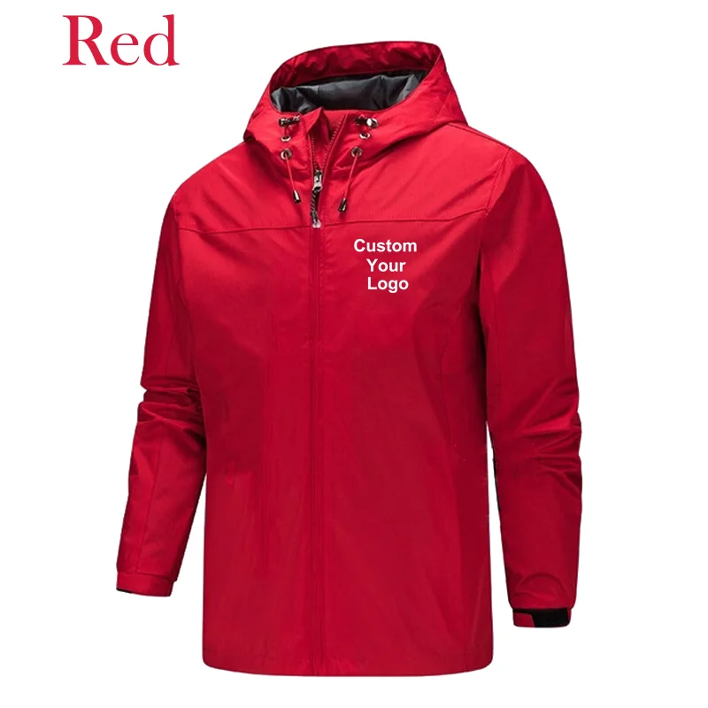 New Men's Custom Your Logo Jackets Waterproof Windproof Breathable Jacket Men Fashion Outdoor Mountain&Hiking Softshell Jackets