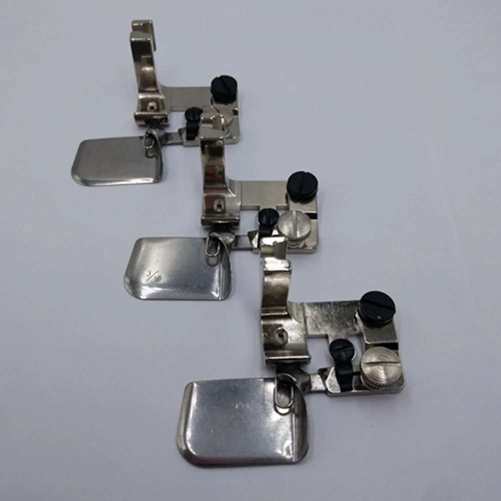 

Roll Hem Presser Foot Stainless Steel Binding Attachment Folder For Sewing Machine Lightweight Fabric Replacement Accessory