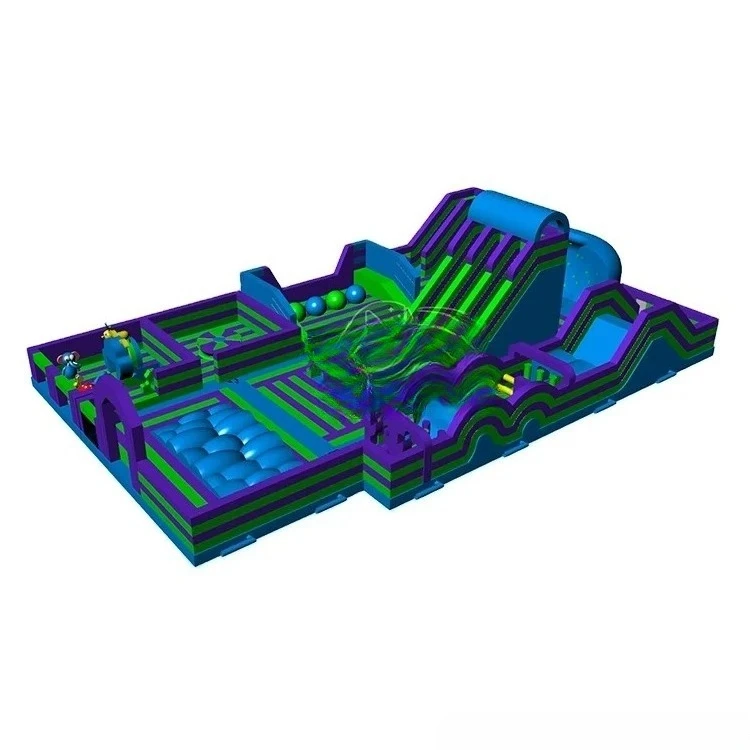 Children Inflatable Amusement Park Maze Large Inflatable Bouncing Theme Park