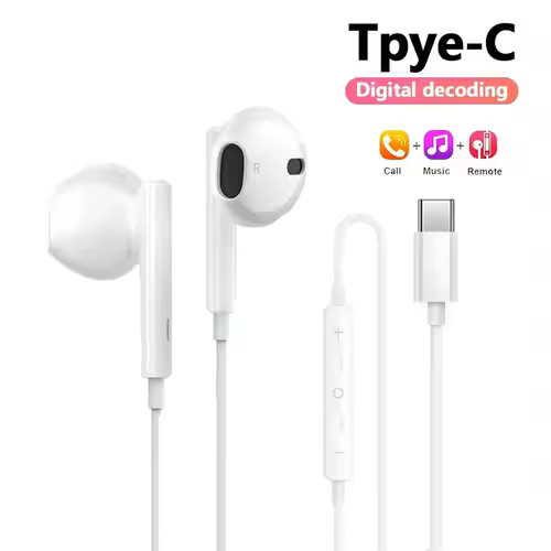 Original Type C Wired Headphone For Xiaomi Mi 14 13 12 Pro Ultra Lite 3.5MM Earphone Redmi Poco Huawei Samsung Earbuds Headset - Image 3