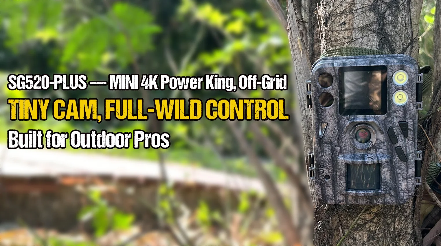 BolyGuard Hunting Game Camera Trail Cam 48MP/4K 30fps SG520-Plus Dual Flash ( 940nm Black IR&White LED) for Outdoor Wildlife